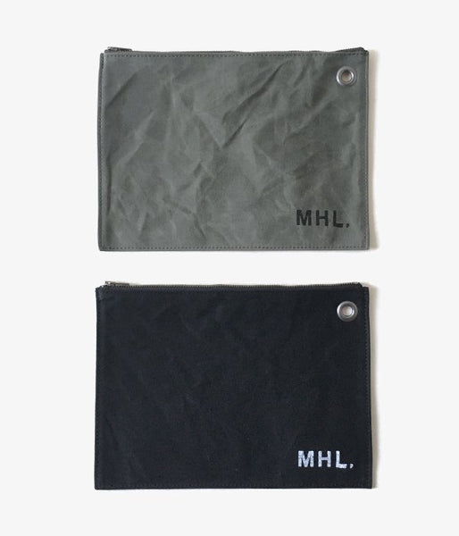 MHL./COATING COTTON CANVAS POUCH (L)