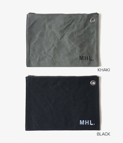 MHL./COATING COTTON CANVAS POUCH (L)