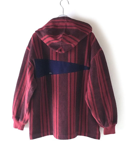 DESCENDANT/BAJA HOODED LS SHIRT (BURGUNDY)