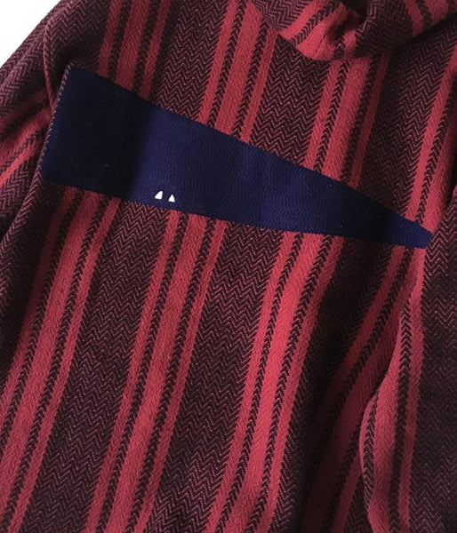 DESCENDANT/BAJA HOODED LS SHIRT (BURGUNDY)