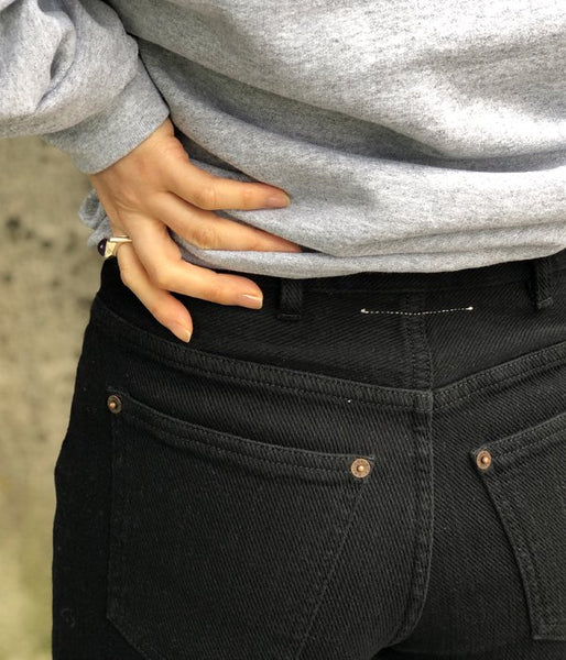 MM6 MAISON MARGIELA/5 POCKETS WIDE DENIM PANTS