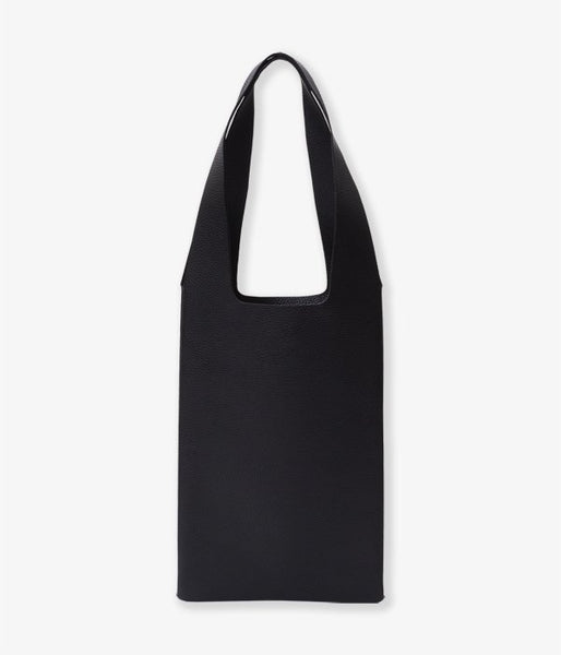 Aeta/PEBBLE GRAIN LEATHER TOTE S(BLACK)
