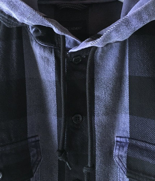 DESCENDANT/SPICOLI HOODED LS SHIRT (PURPLE)