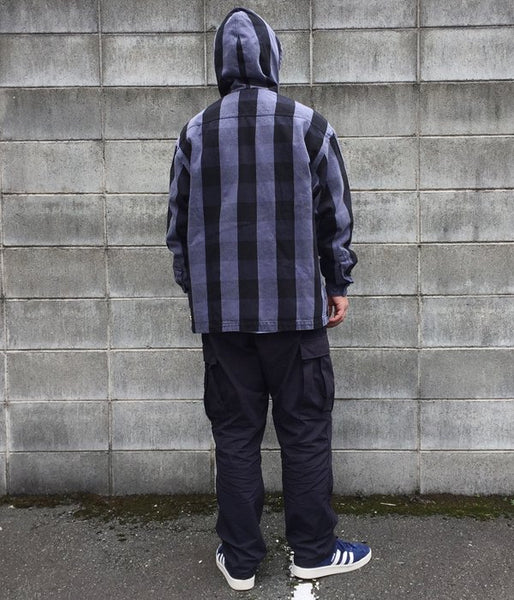 DESCENDANT/SPICOLI HOODED LS SHIRT (PURPLE)