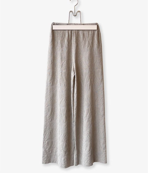 TAN/IKAT PATTERN PANTS(SILVER)