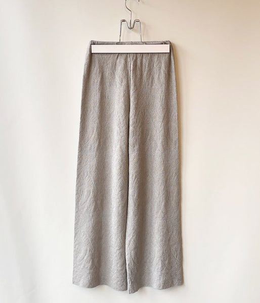 TAN/IKAT PATTERN PANTS(SILVER)
