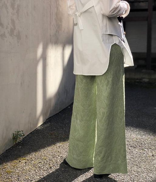 TAN/IKAT PATTERN PANTS(MINT)