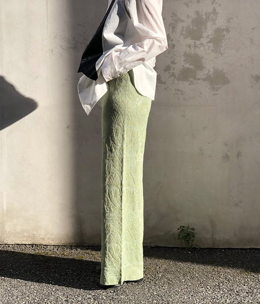 TAN/IKAT PATTERN PANTS(MINT)
