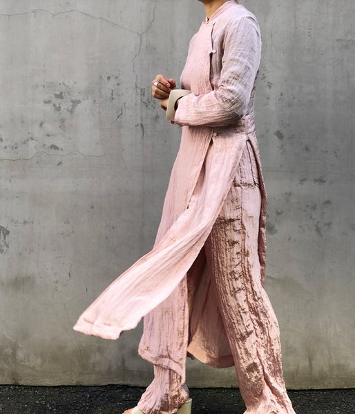 WRYHT/STRING WAIST TROUSER(CORAL)