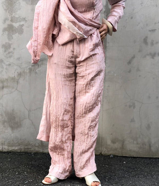 WRYHT/STRING WAIST TROUSER(CORAL)