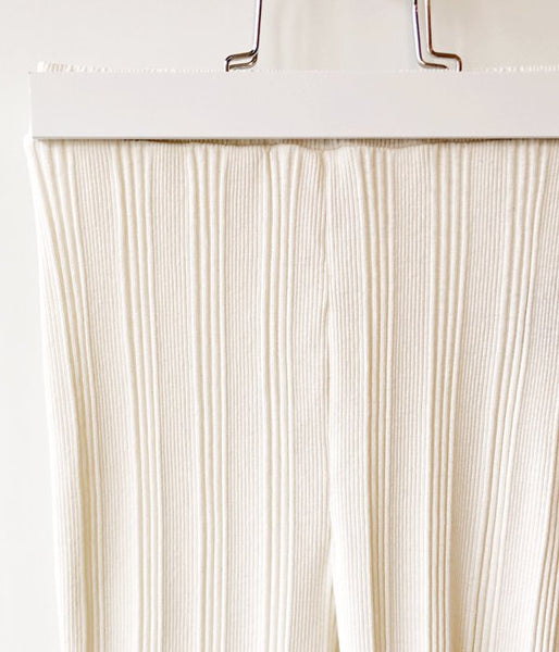 PHEENY/RANDOM RIB FLARED PANTS(IVORY)