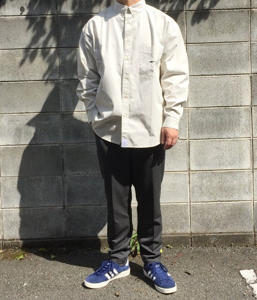 DESCENDANT/KENNEDY'S B.D LS SHIRT FULL SIZE (WHITE)