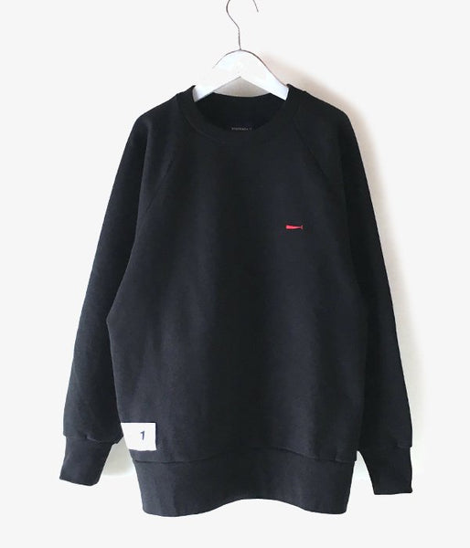 DESCENDANT/PE CREW NECK SWEATSHIRT (BLACK)