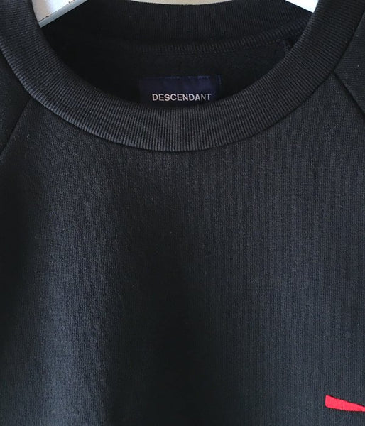 DESCENDANT/PE CREW NECK SWEATSHIRT (BLACK)
