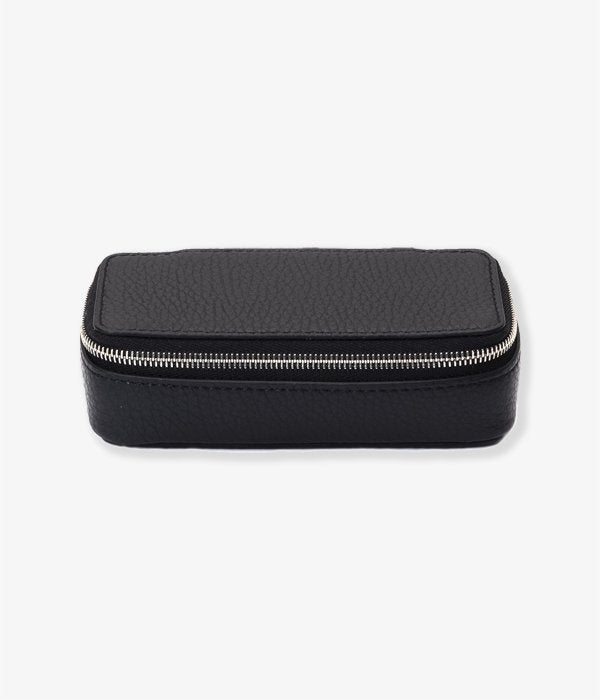 Aeta/PEBBLE GRAIN LEATHER SMALL CONTAINER B(BLACK)