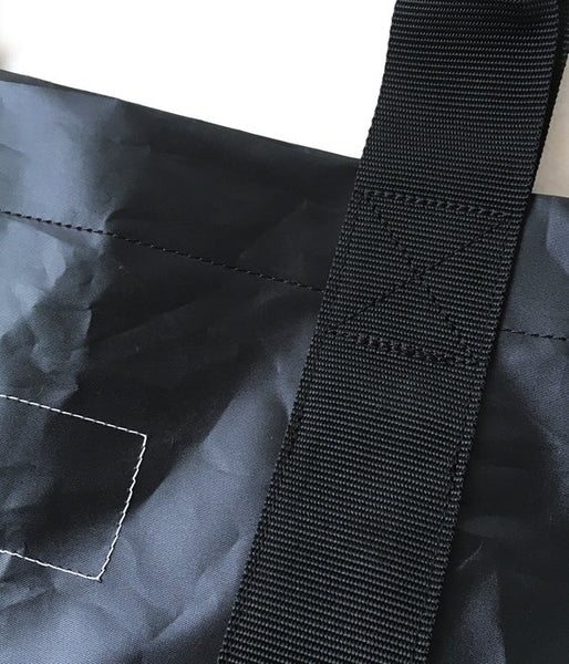MHL./COATING POLYESTER TOTE (BLACK)
