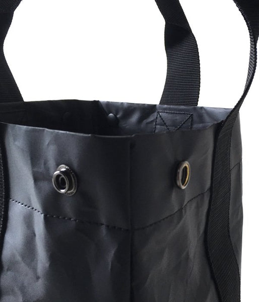 MHL./COATING POLYESTER TOTE (BLACK)