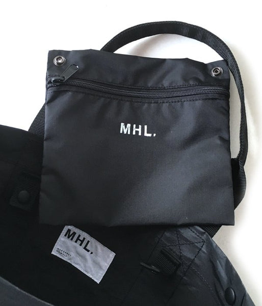 MHL./COATING POLYESTER TOTE (BLACK)