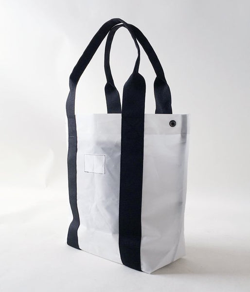 MHL./COATING POLYESTER TOTE (WHITE)