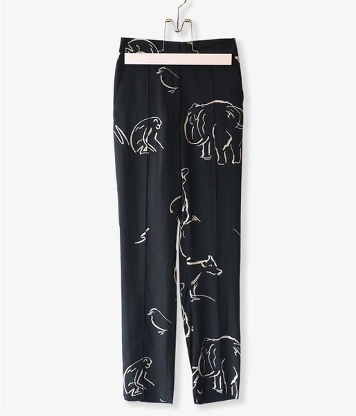 WRYHT/FRONT TUCK TROUSER(GRAPHITE)