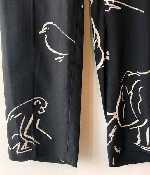 WRYHT/FRONT TUCK TROUSER(GRAPHITE)