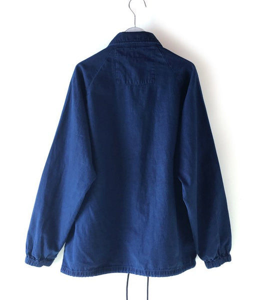 BLUE BLUE JAPAN/COTTON LINEN BACK CHINO TEZOME COACH JACKET (INDIGO)