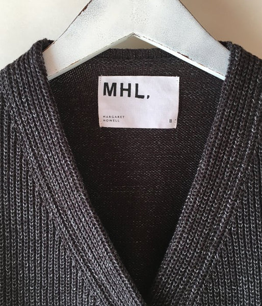 MHL./VINTAGE COTTON LINEN WOMENS VEST (GREY)