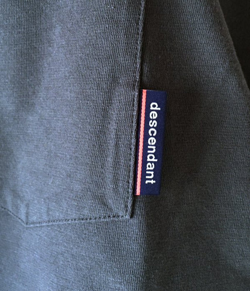 DESCENDANT/MILITIA LAYERD TEE (CHARCOAL)