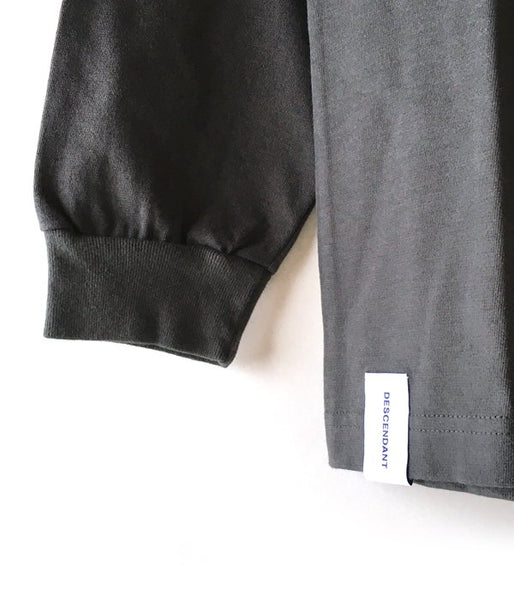 DESCENDANT/MILITIA LAYERD TEE (CHARCOAL)