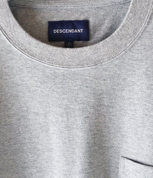 DESCENDANT/MILITIA LAYERD TEE (GREY)