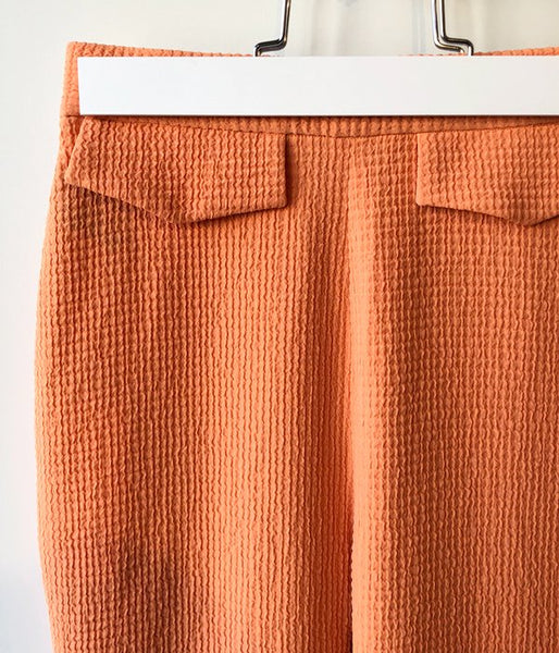 PHEENY/DOUBLE WEAVE DOBBY EASY PANTS(ORANGE)