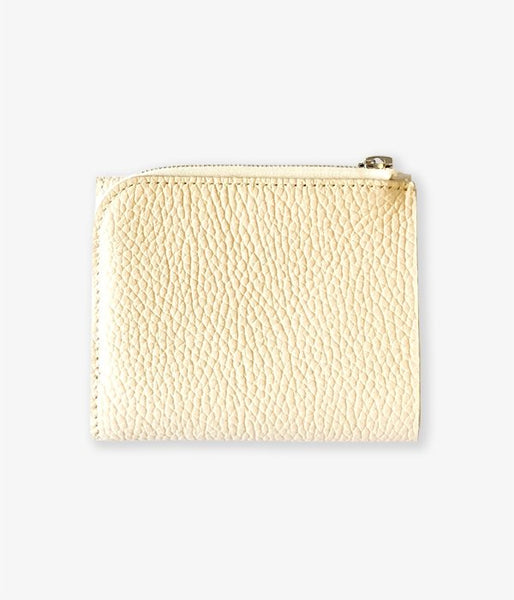 Aeta/PEBBLE GRAIN LEATHER WALLET TypeA (IVORY)(1)