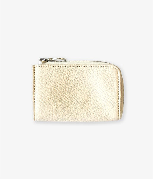 Aeta/PEBBLE GRAIN LEATHER COIN CASE(IVORY)
