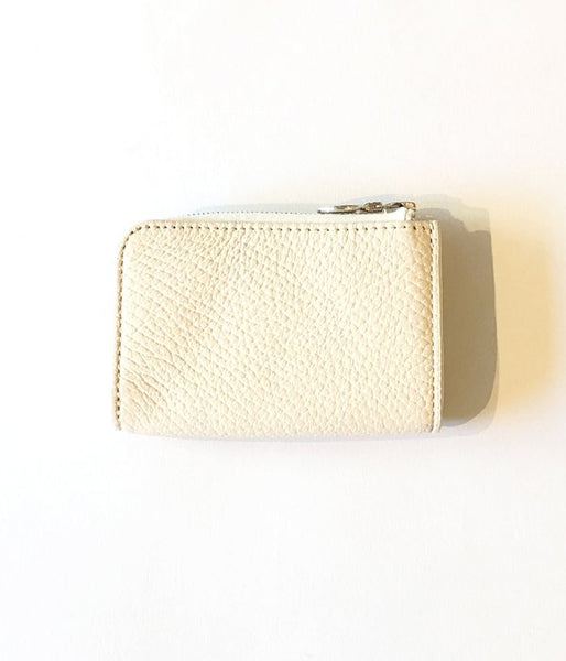 Aeta/PEBBLE GRAIN LEATHER COIN CASE(IVORY)