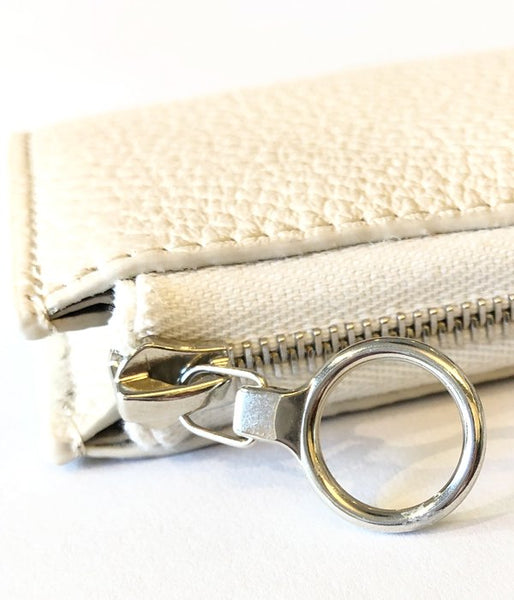 Aeta/PEBBLE GRAIN LEATHER COIN CASE(IVORY)