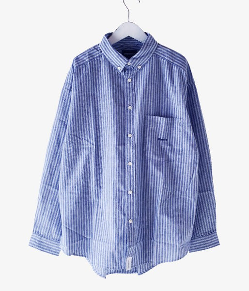 DESCENDANT/HYANNIS B.D LS SHIRT FULL SIZE (BLUE)