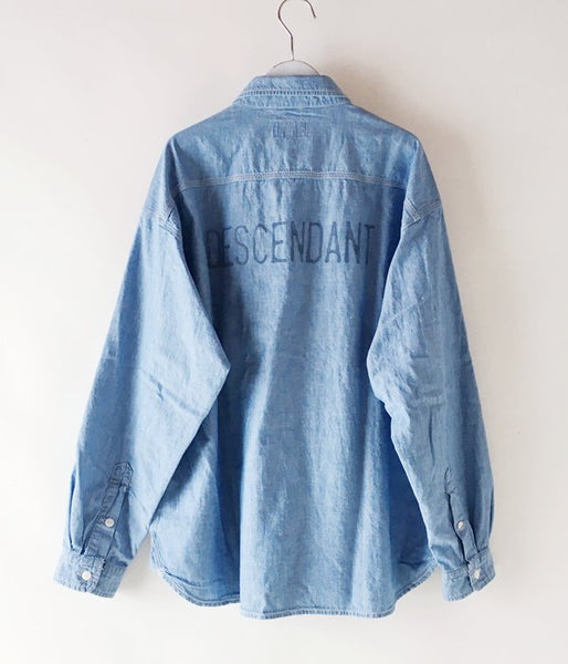 DESCENDANT/VANNIG CHAMBRAY SHIRT (INDIGO)