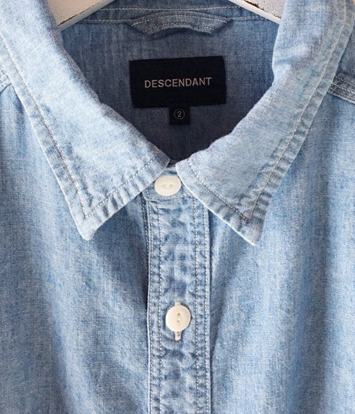 DESCENDANT/VANNIG CHAMBRAY SHIRT (INDIGO)