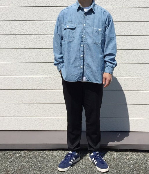 DESCENDANT/VANNIG CHAMBRAY SHIRT (INDIGO)