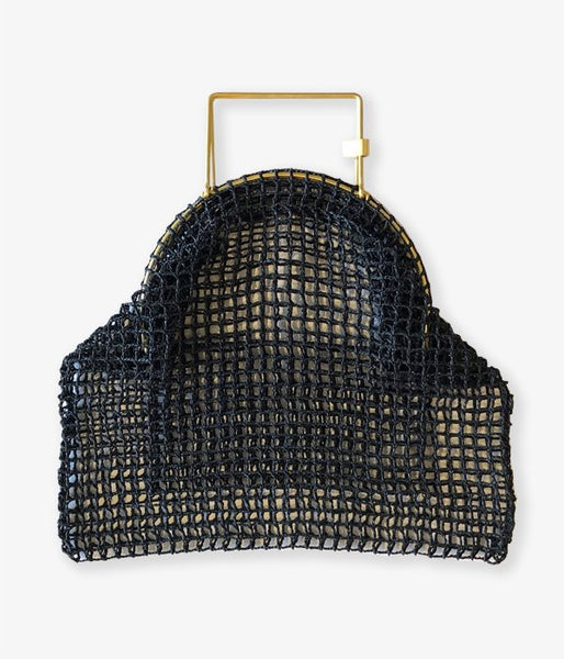 Aeta/PAPER YARN TOTE BAG S(BLACK)(2)