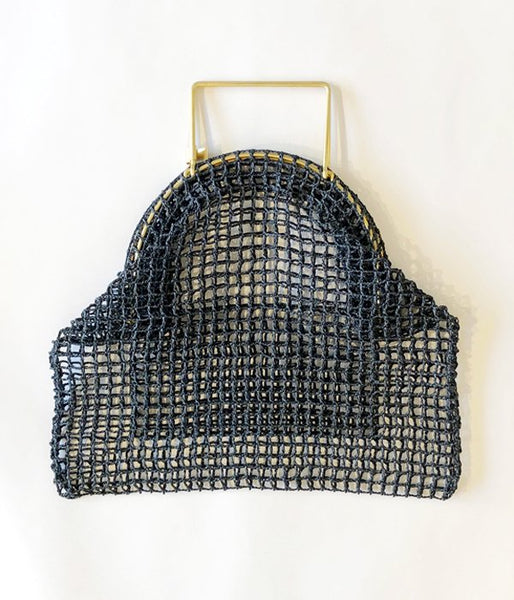 Aeta/PAPER YARN TOTE BAG S(BLACK)(2)