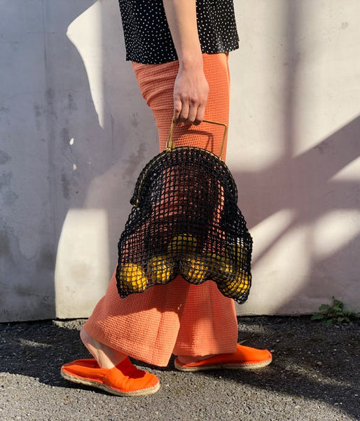 Aeta/PAPER YARN TOTE BAG S(BLACK)(2)