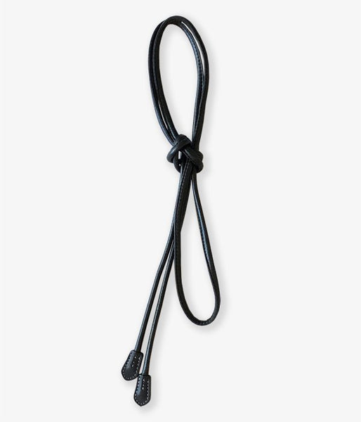 WRYHT/LEATHER STRING BELT(BLACK)(2)