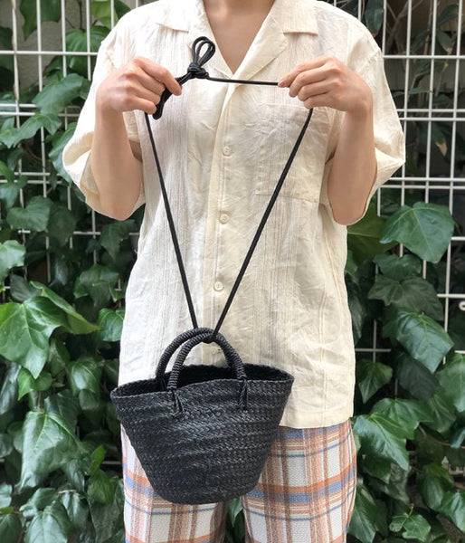 WRYHT/LEATHER STRING BELT(BLACK)(2)