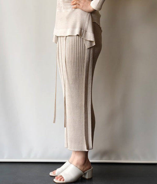 TAN/GROSSY SKIRT(BEIGE)