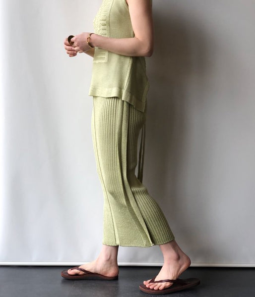 TAN/GROSSY SKIRT(LIME)