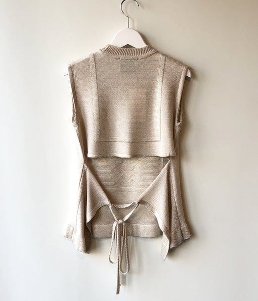 TAN/GROSSY SAILOR TANK(BEIGE)