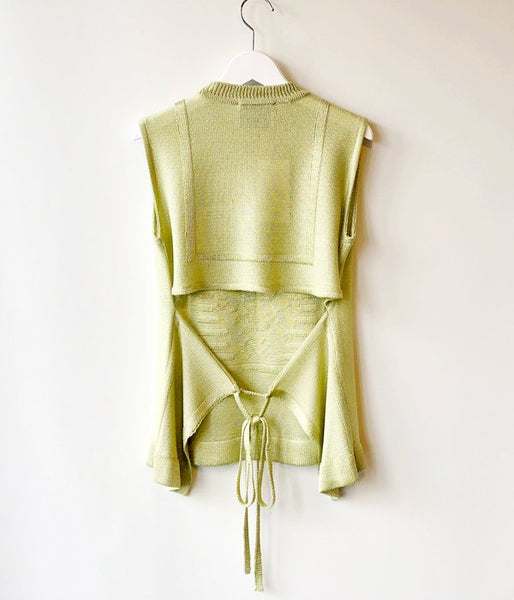 TAN/GROSSY SAILOR TANK(LIME)