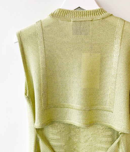 TAN/GROSSY SAILOR TANK(LIME)