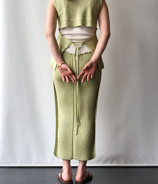 TAN/GROSSY SAILOR TANK(LIME)